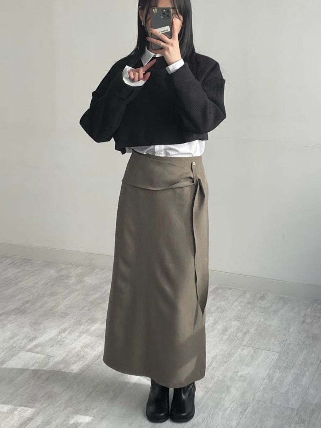 側邊繞結長裙17