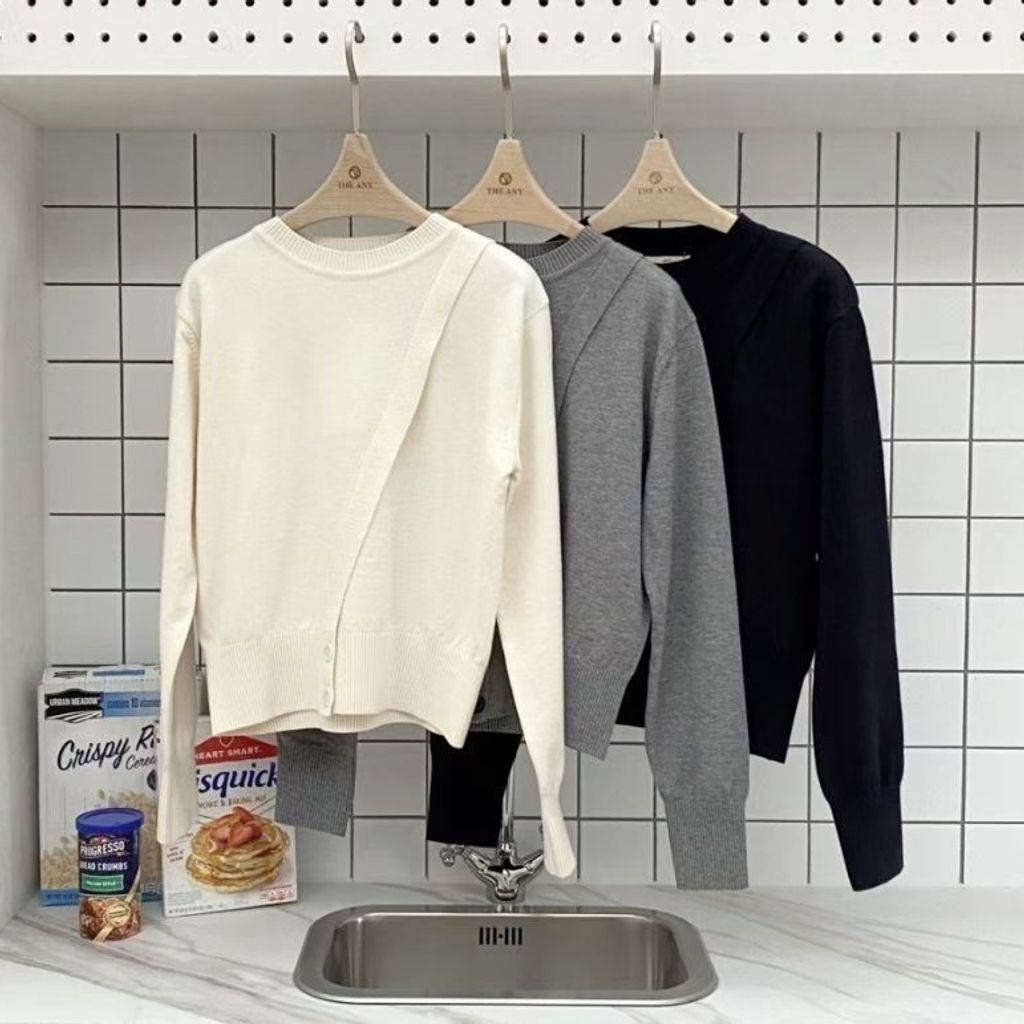 斜邊針織上衣18