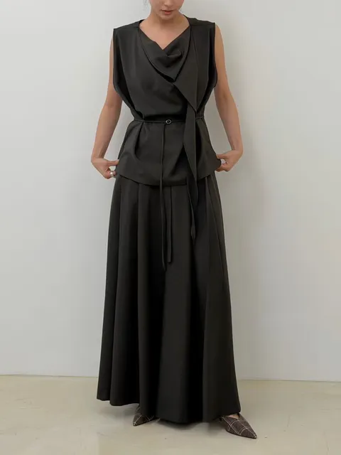 垂墜寬褲套裝22