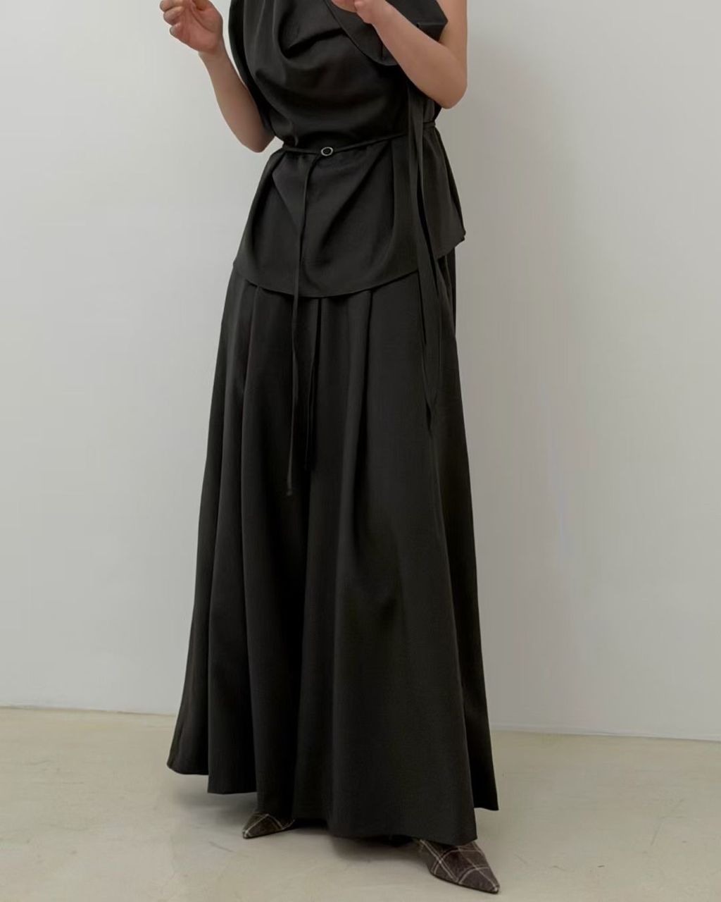 垂墜寬褲套裝24