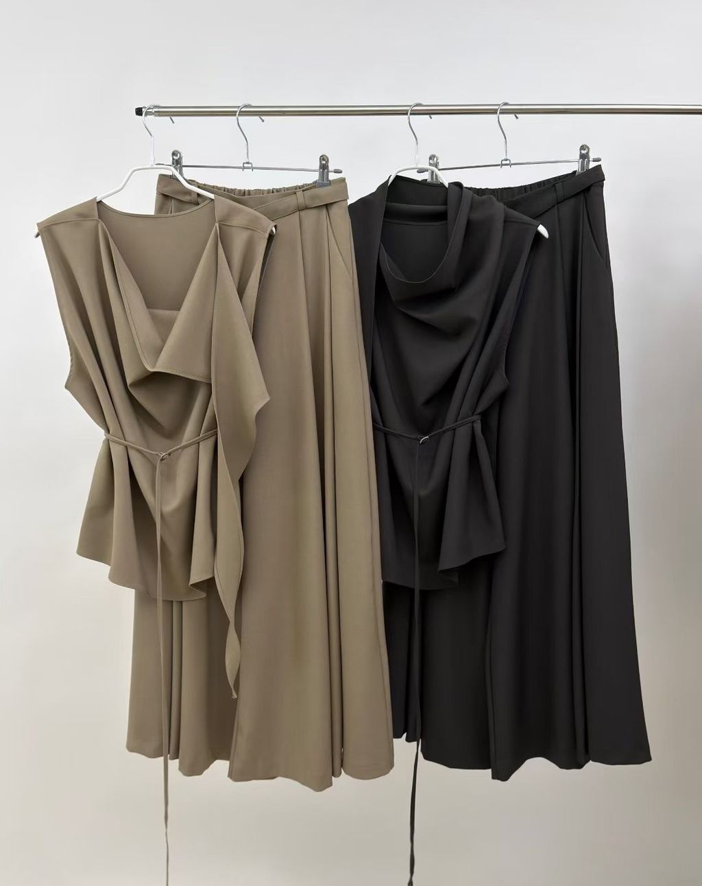 垂墜寬褲套裝29