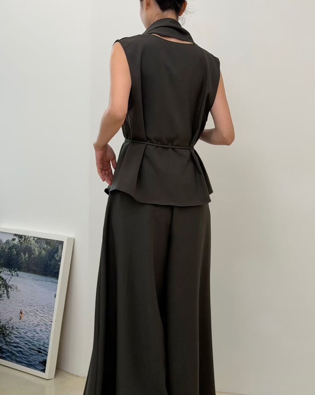 垂墜寬褲套裝31