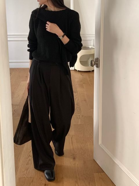 不規則針織上衣5