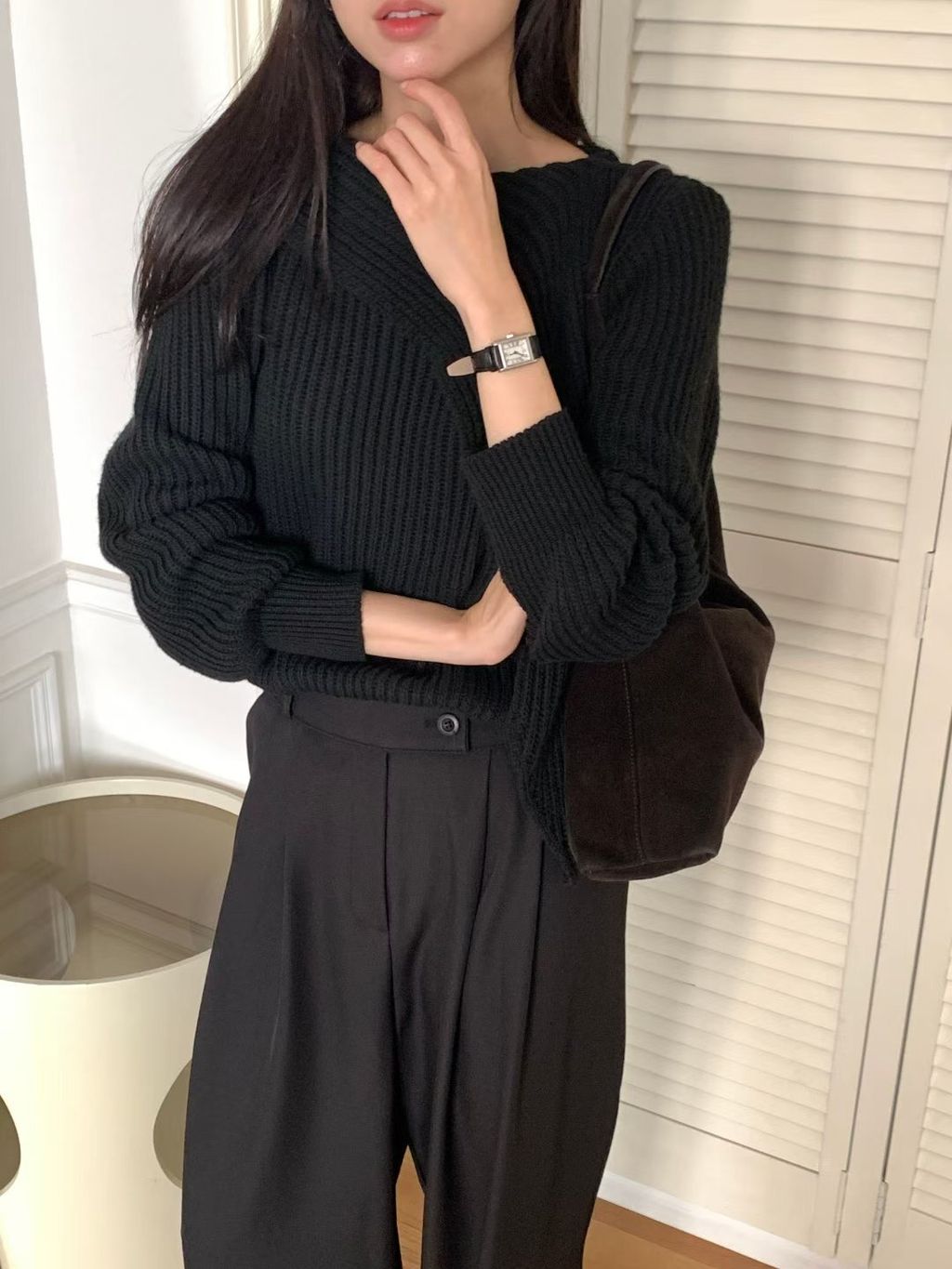 不規則針織上衣13