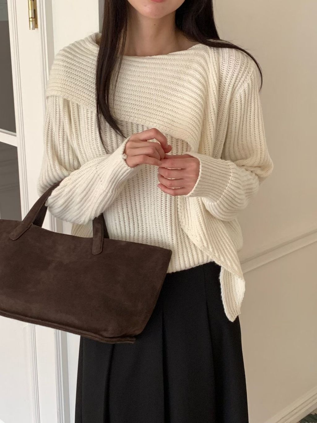 不規則針織上衣3