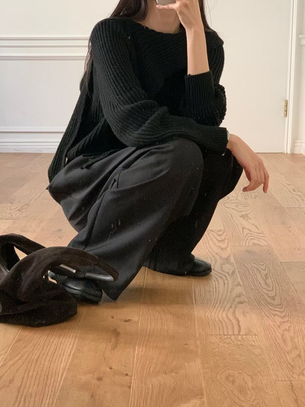 不規則針織上衣19