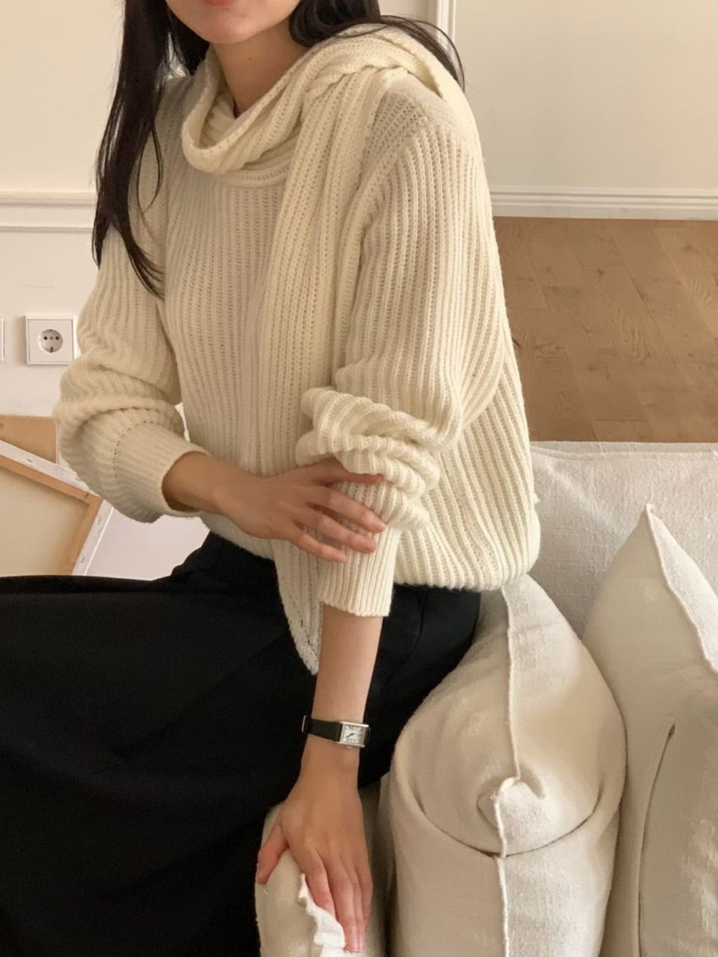 不規則針織上衣11