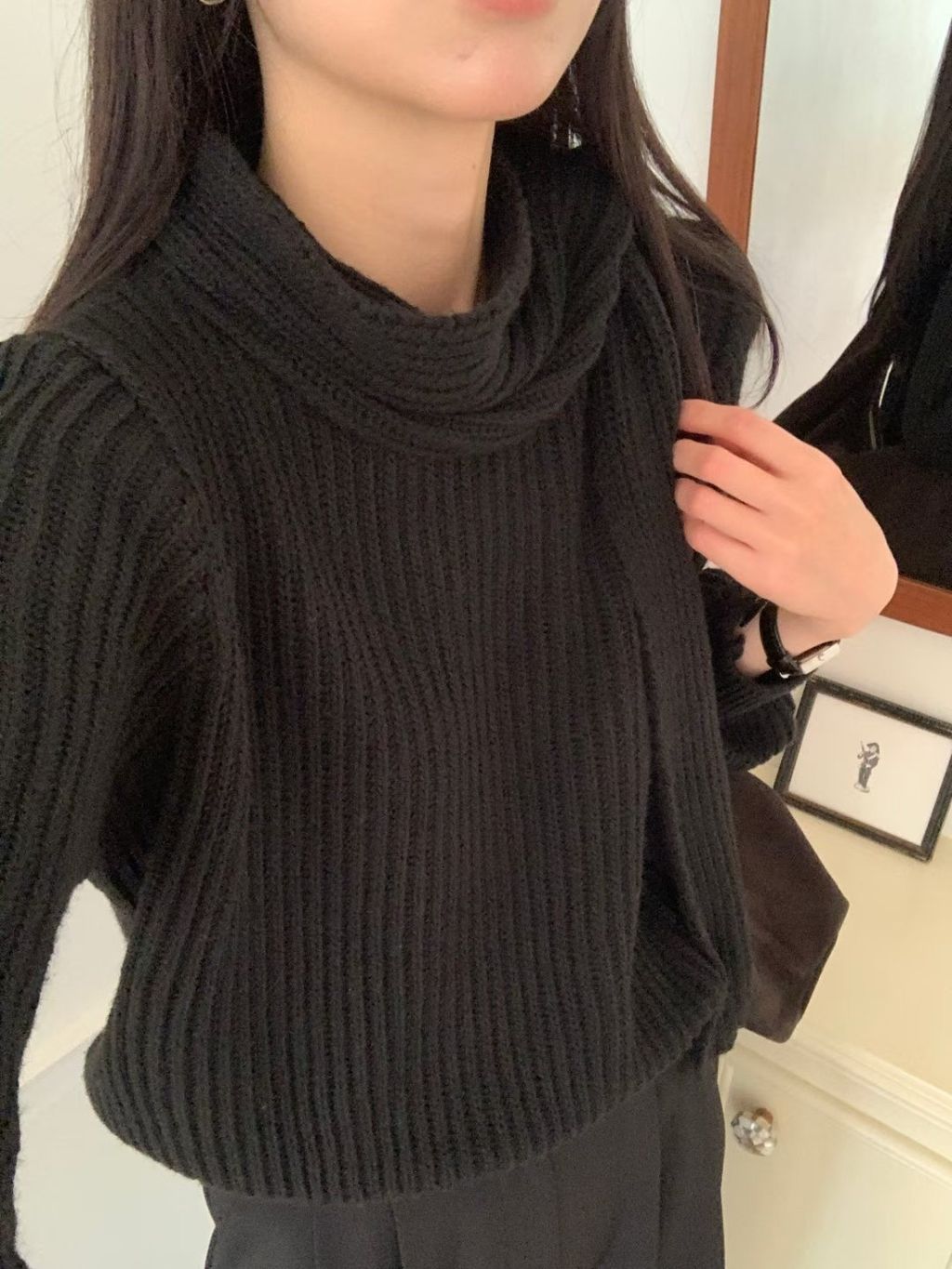 不規則針織上衣6