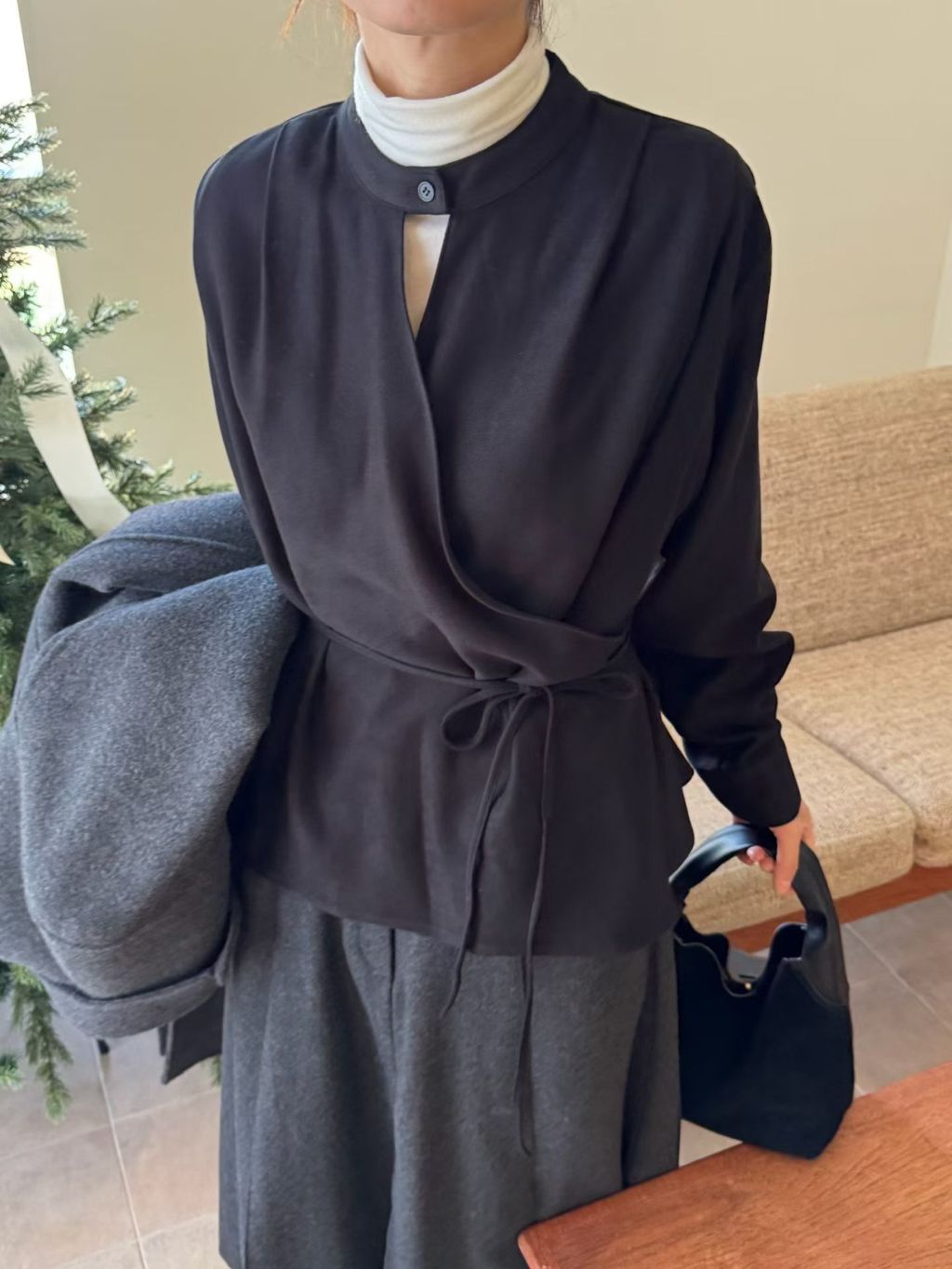 交叉綁帶上衣20