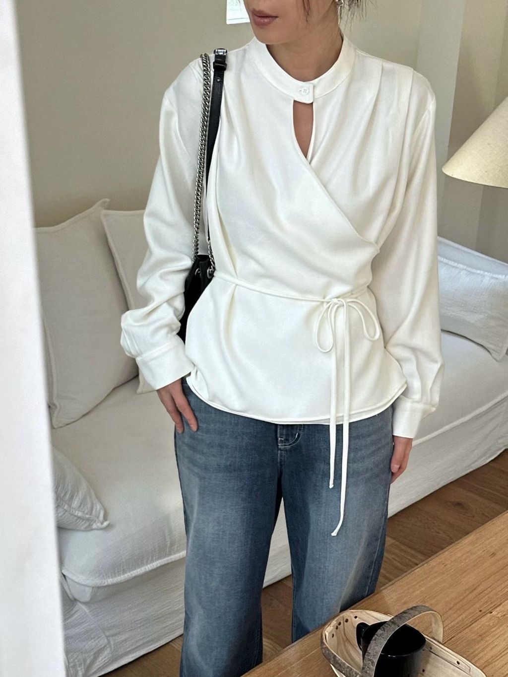 交叉綁帶上衣23