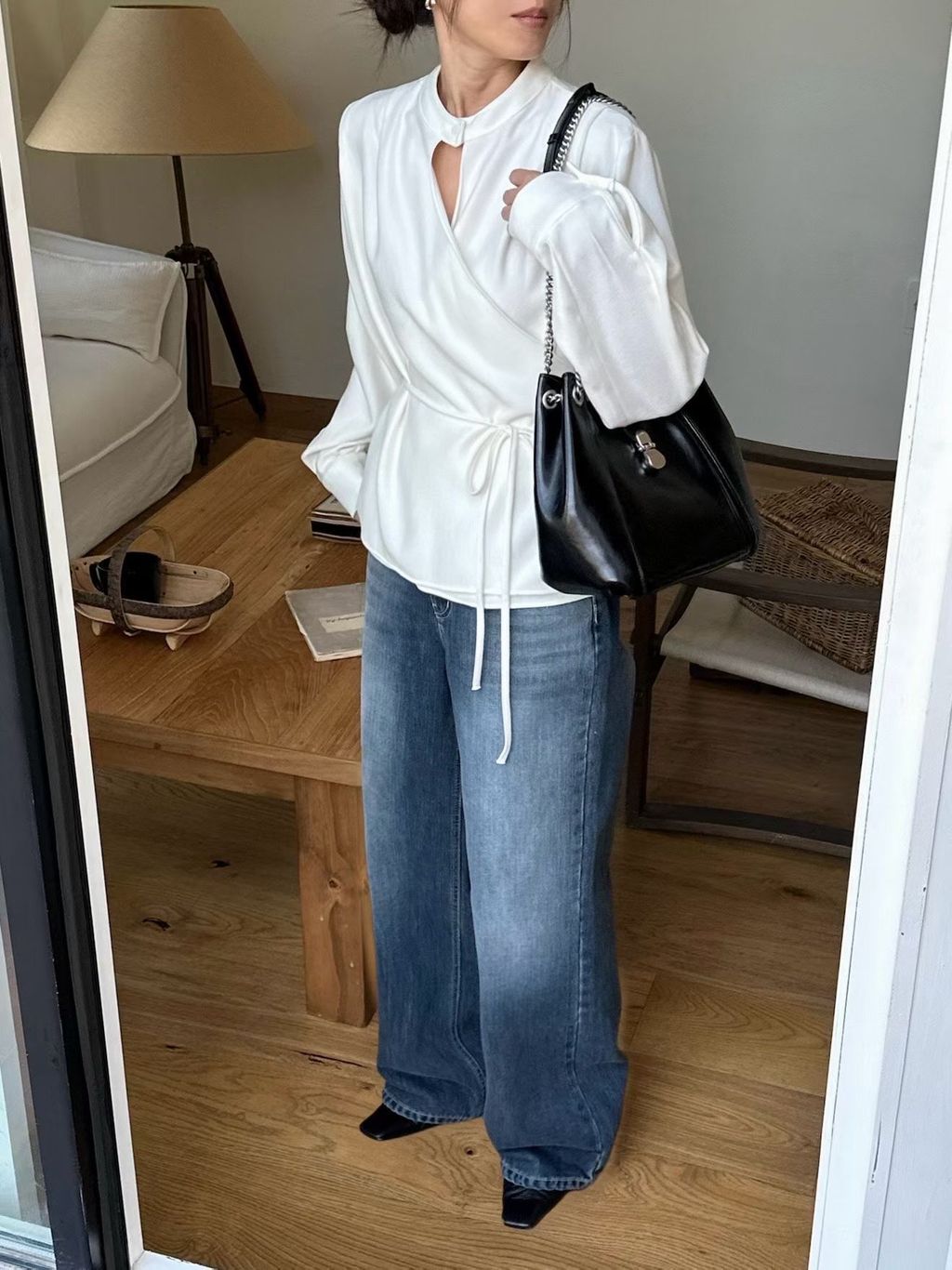 交叉綁帶上衣11