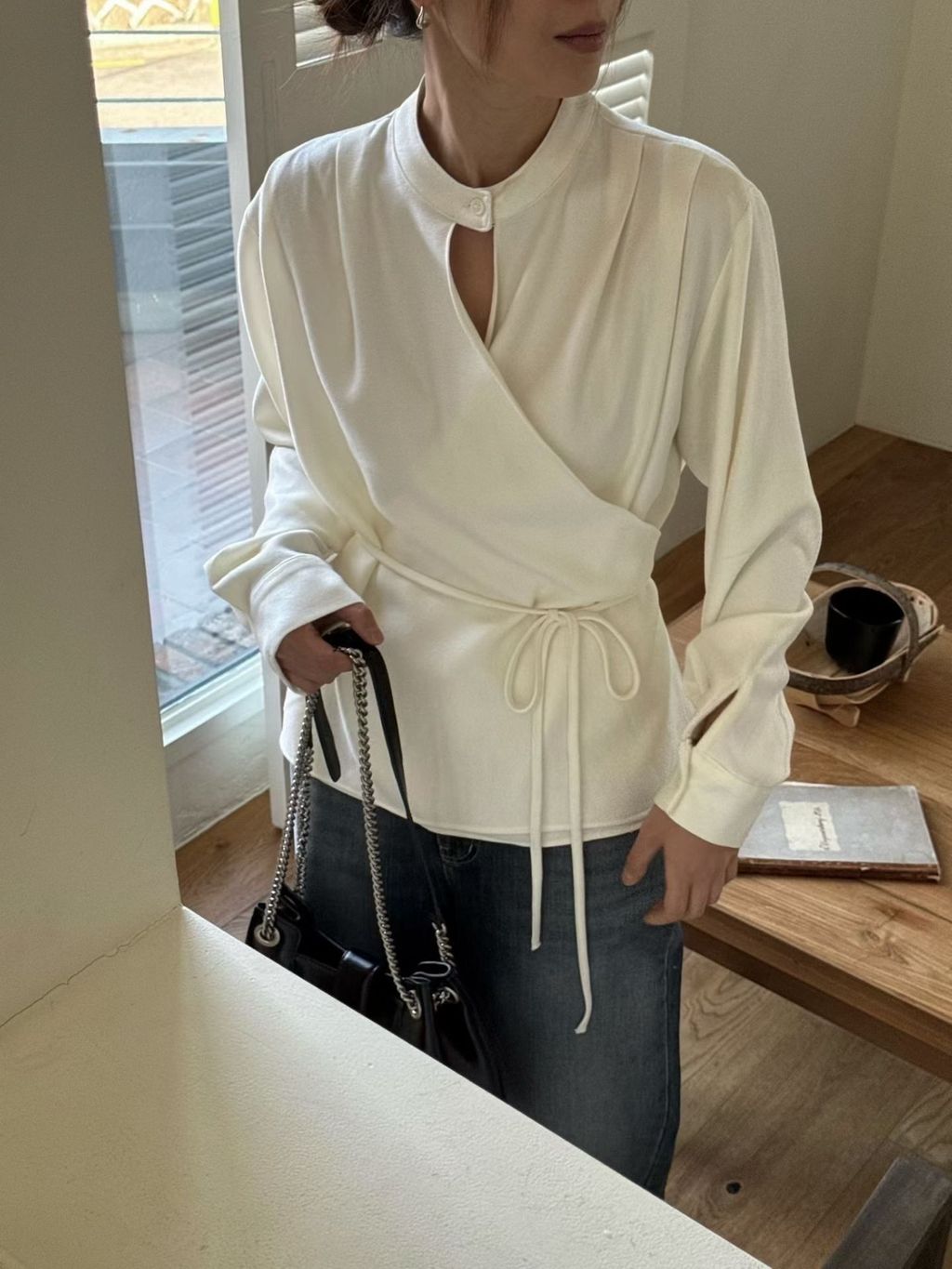 交叉綁帶上衣17