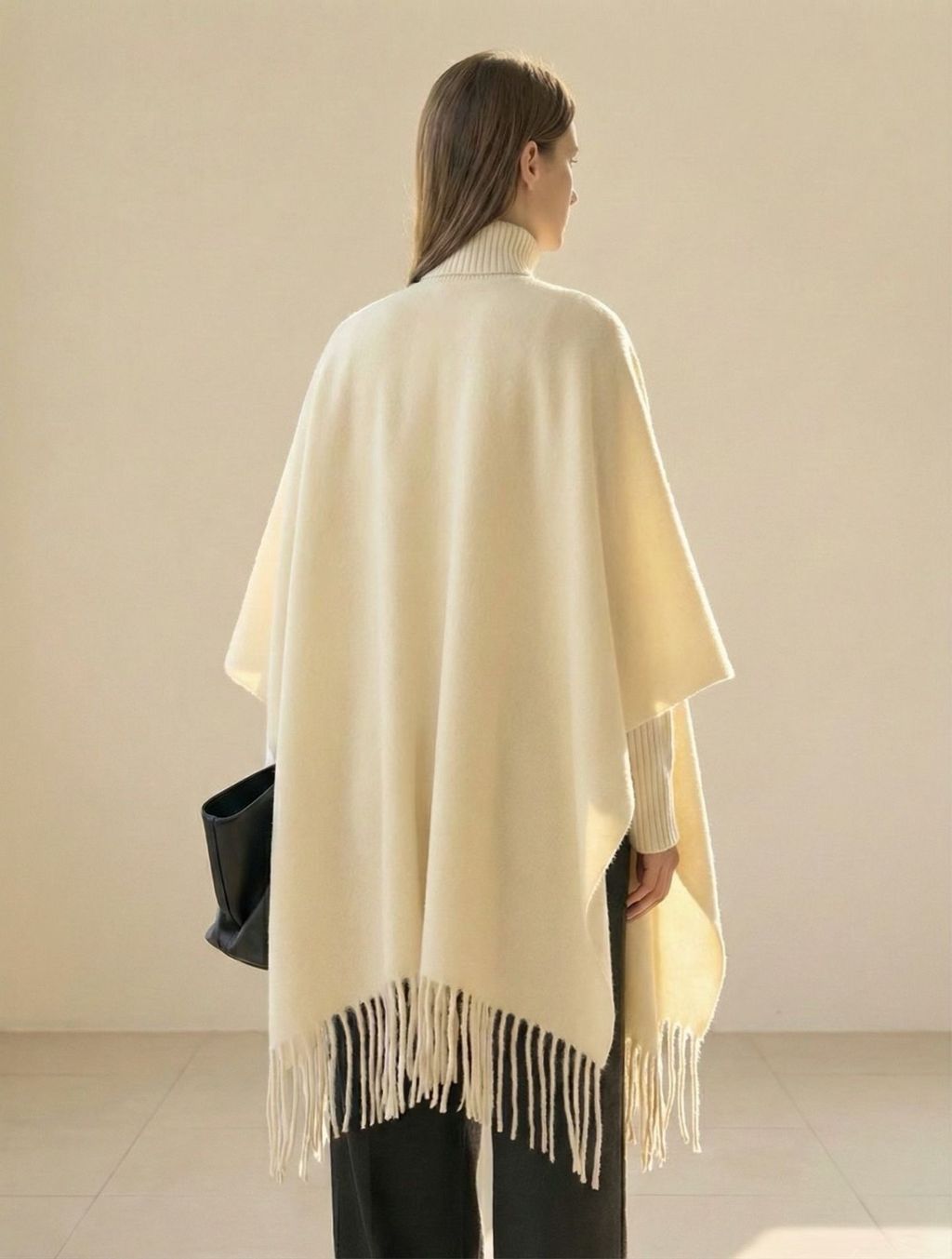 羊毛流蘇披肩6