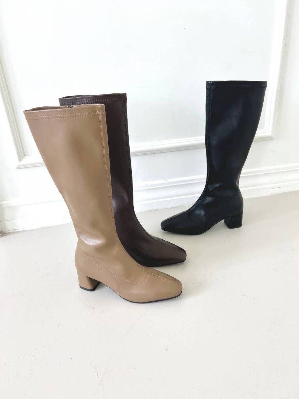 軟皮長筒靴17