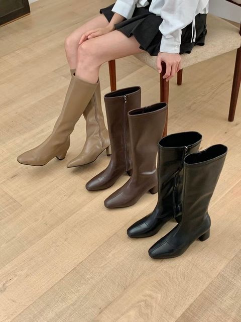 軟皮長筒靴15