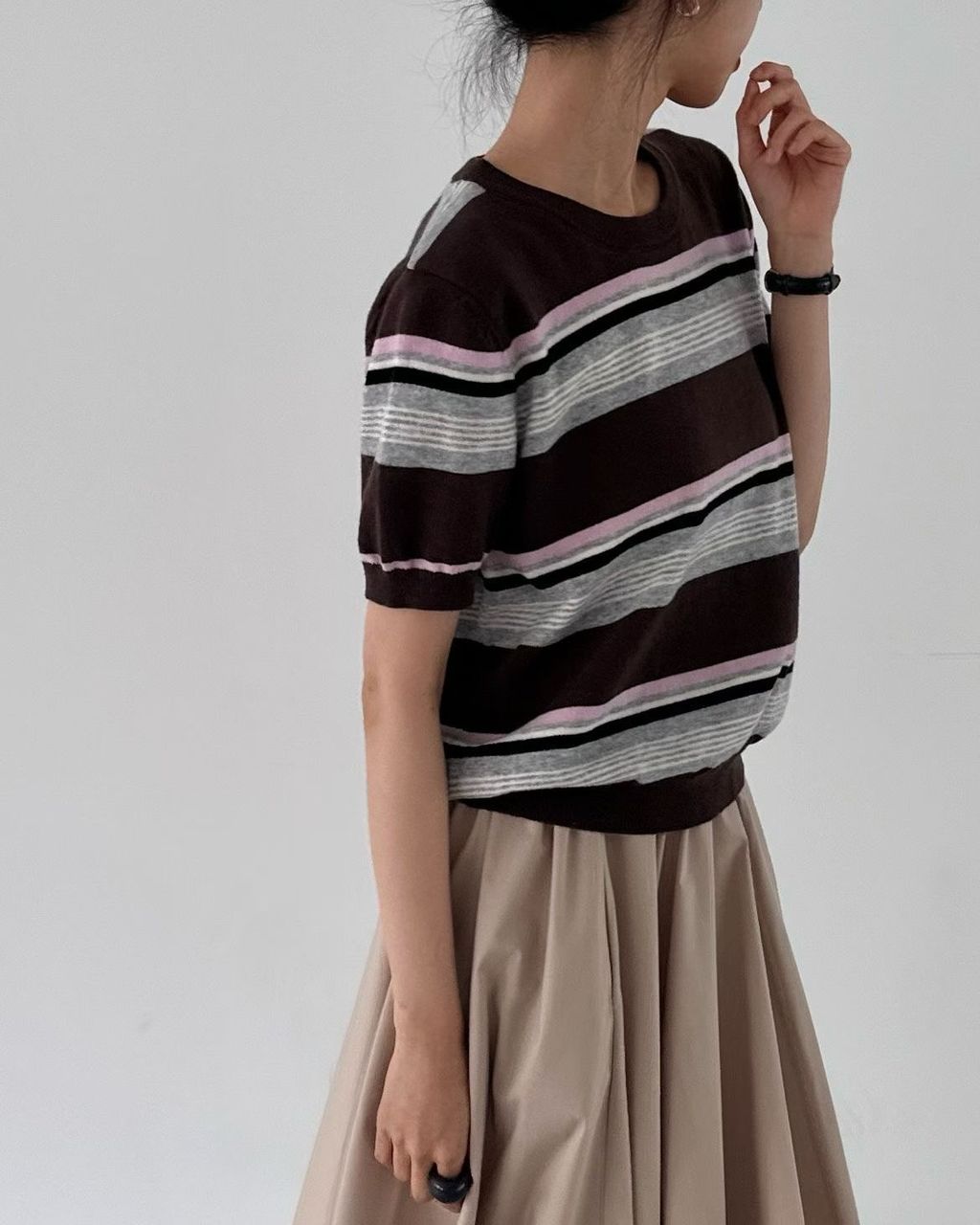 條紋短針織28