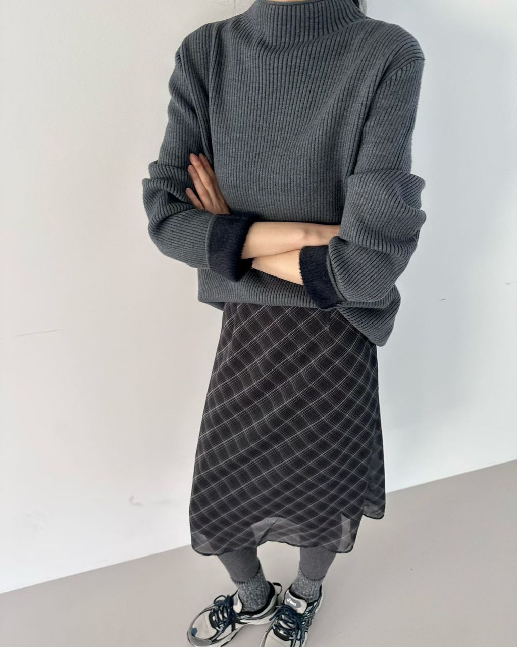 立領直紋針織72