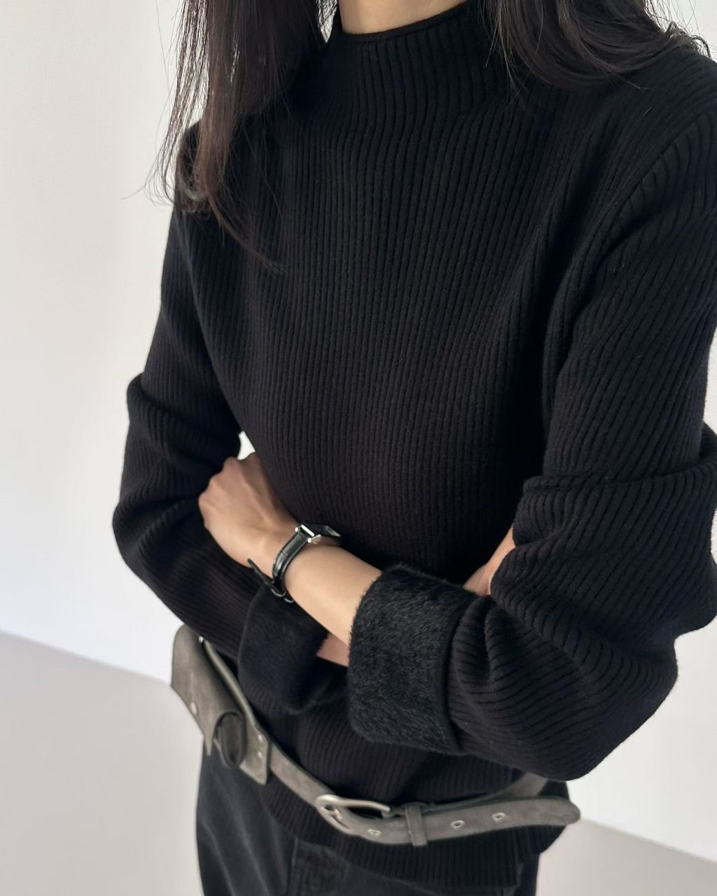 立領直紋針織30