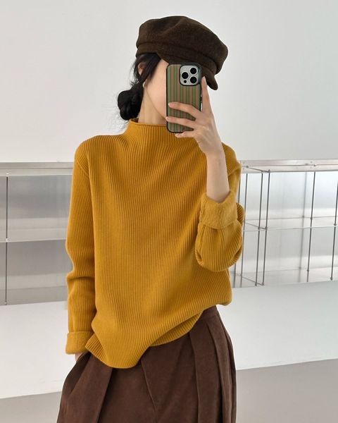 立領直紋針織49