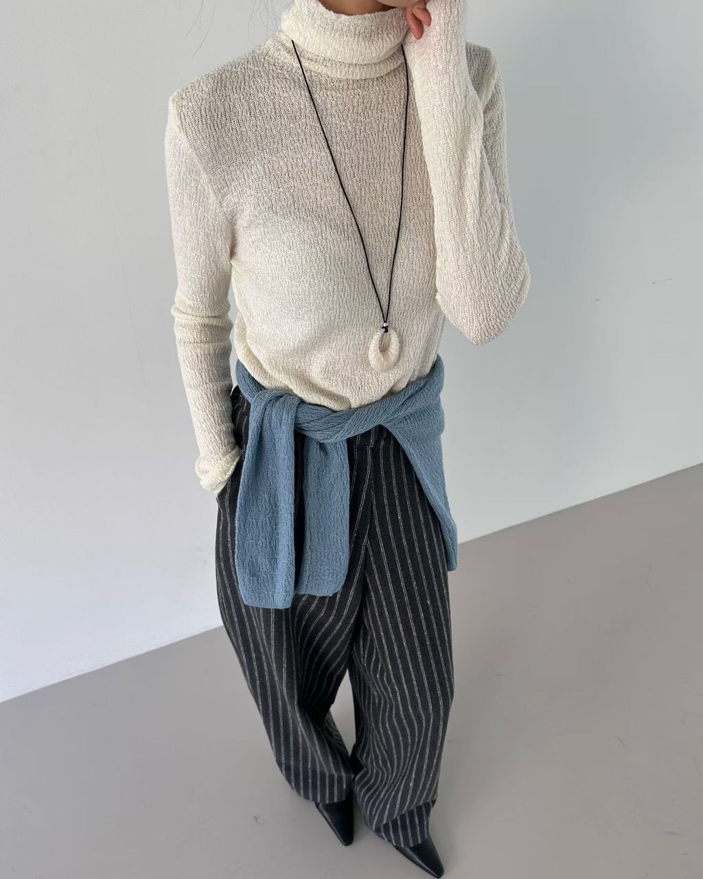 高領象紋針織19