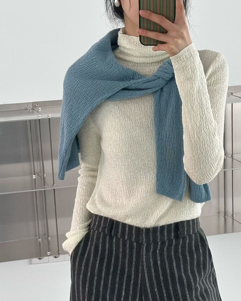 高領象紋針織14