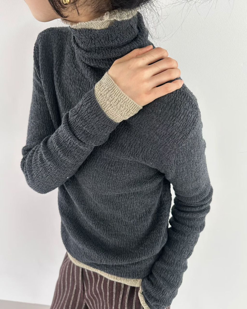 高領象紋針織32