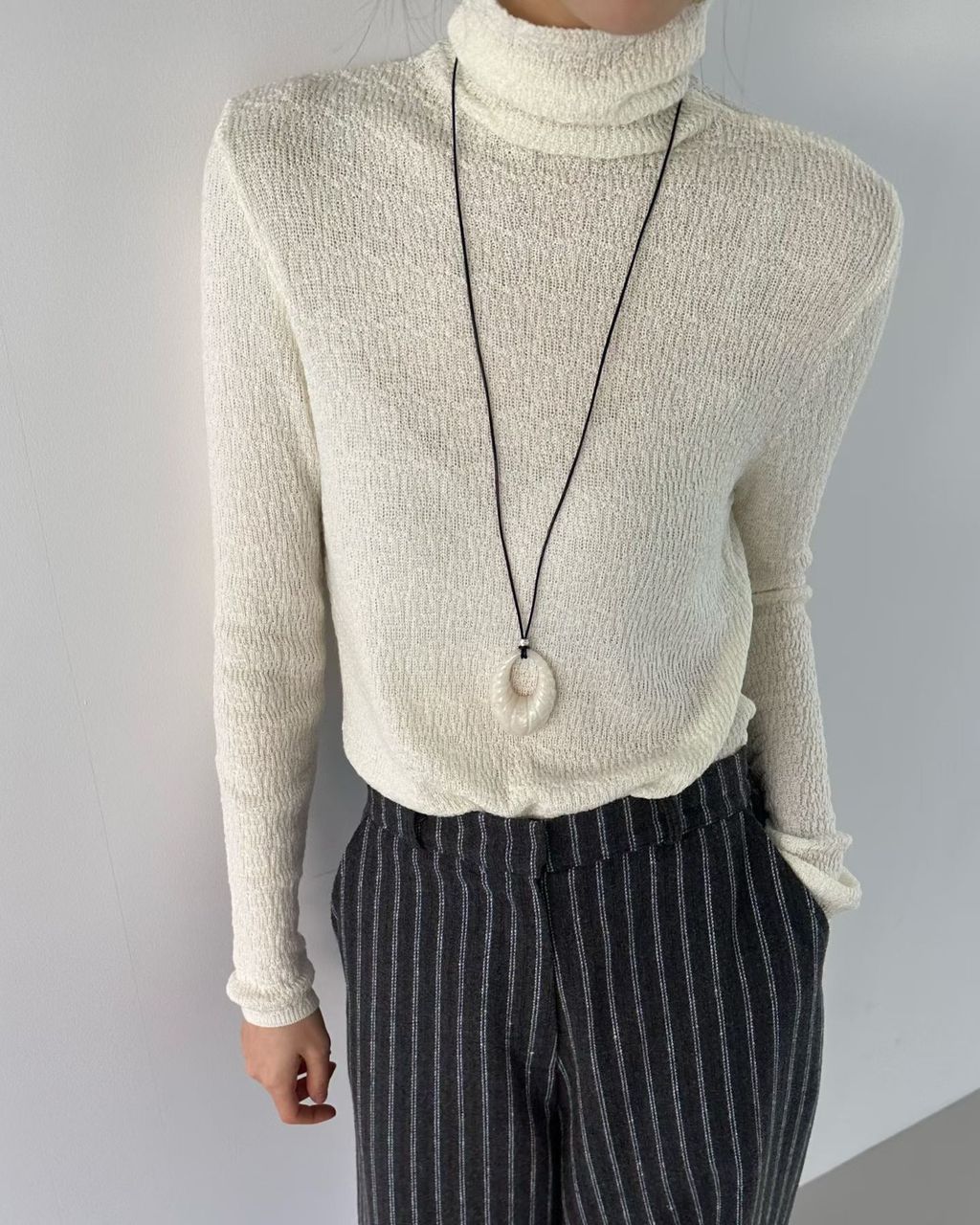 高領象紋針織23