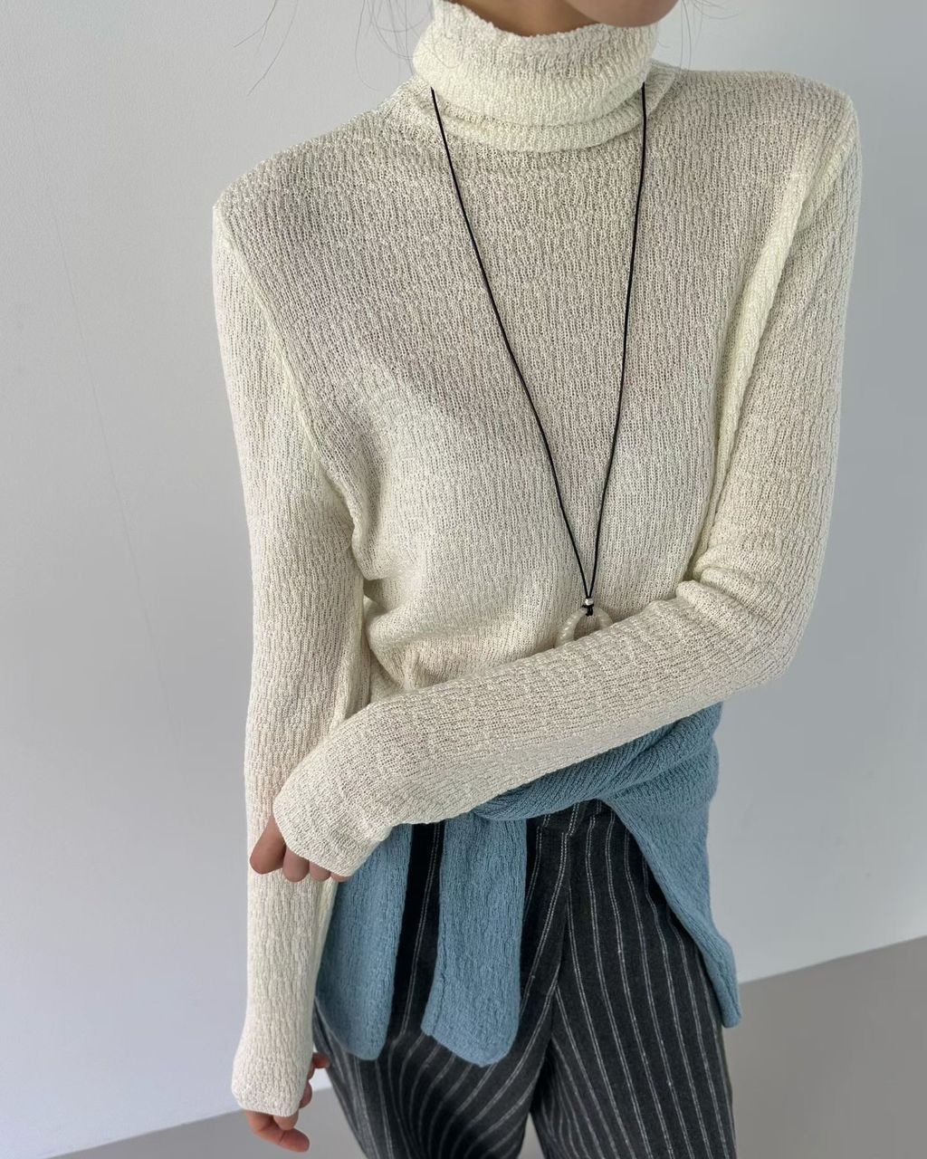 高領象紋針織13