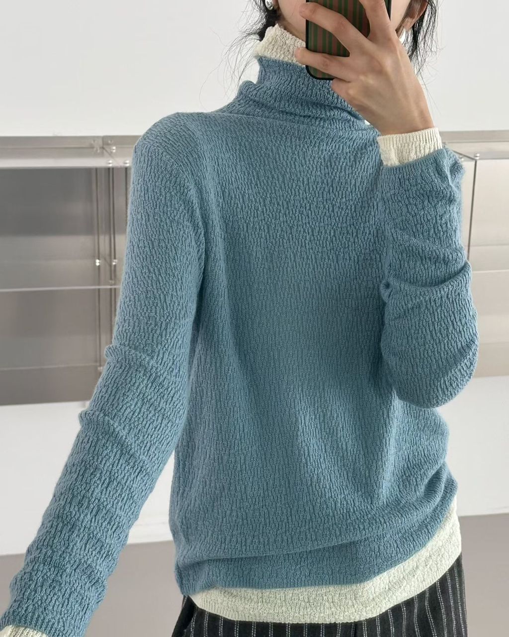 高領象紋針織21