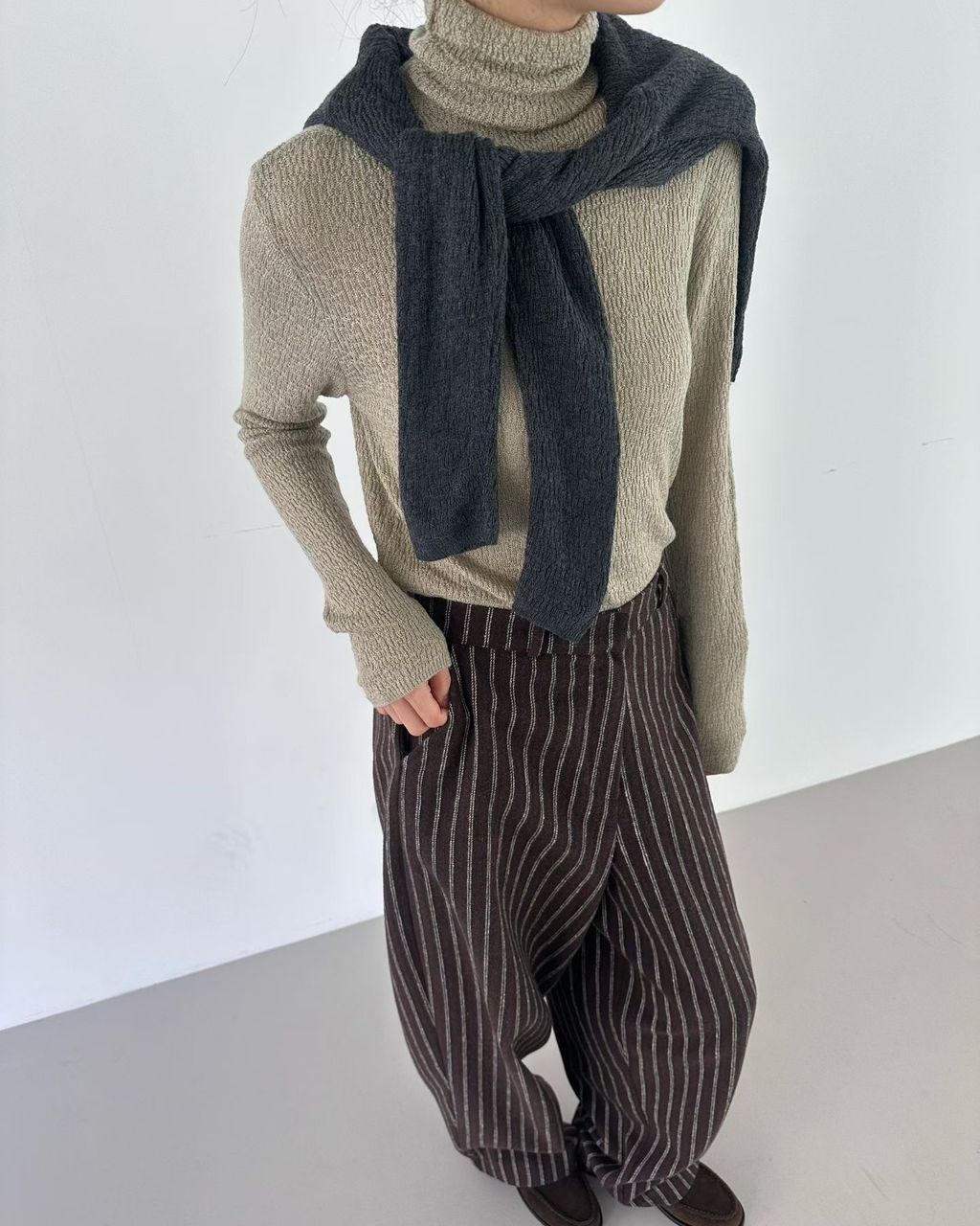 高領象紋針織22