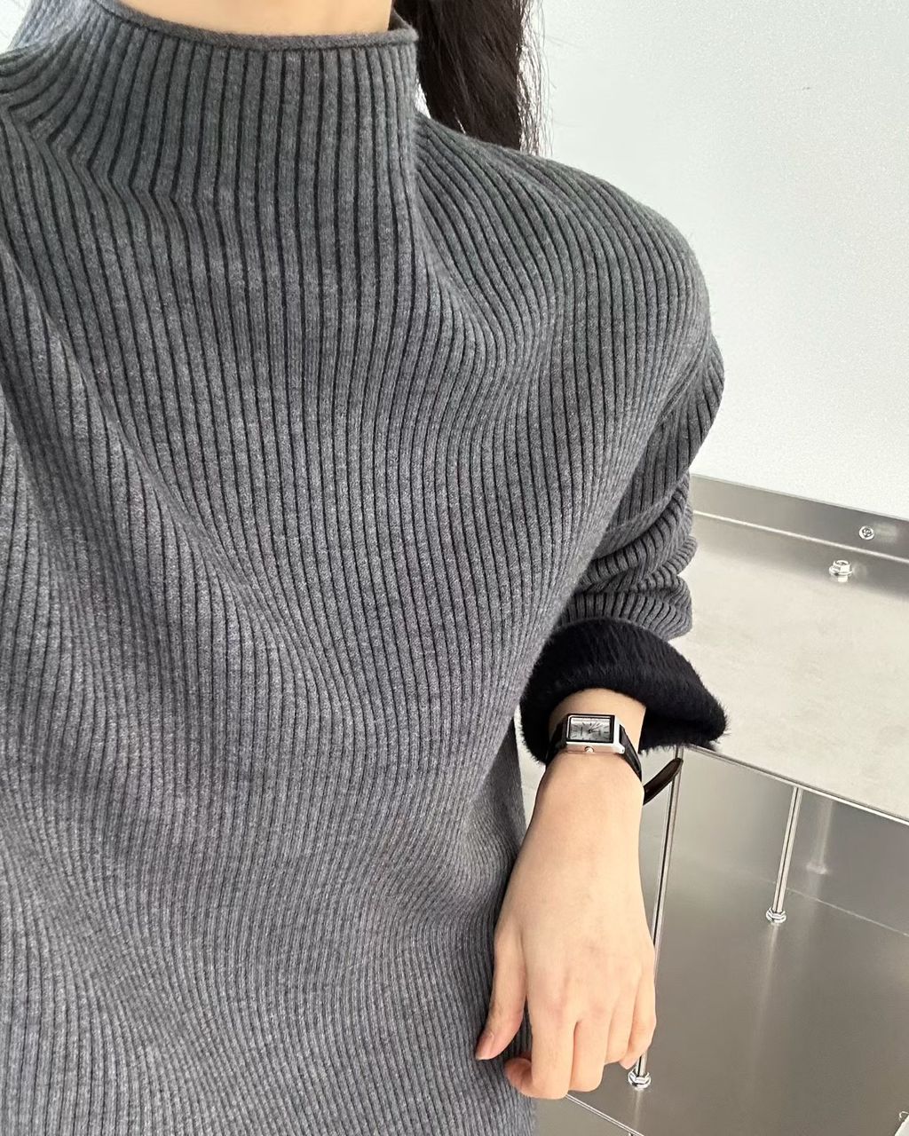 立領直紋針織31