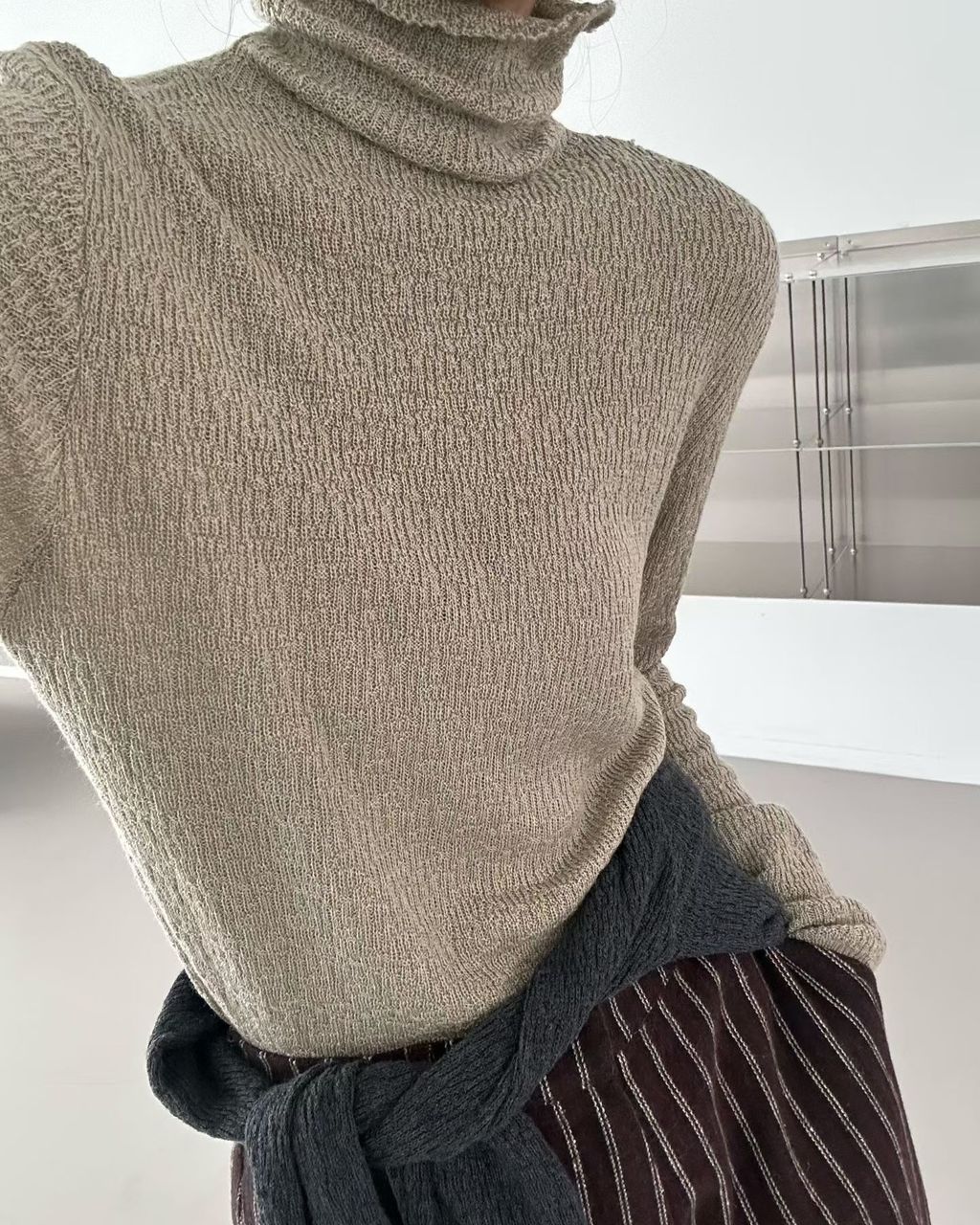 高領象紋針織15