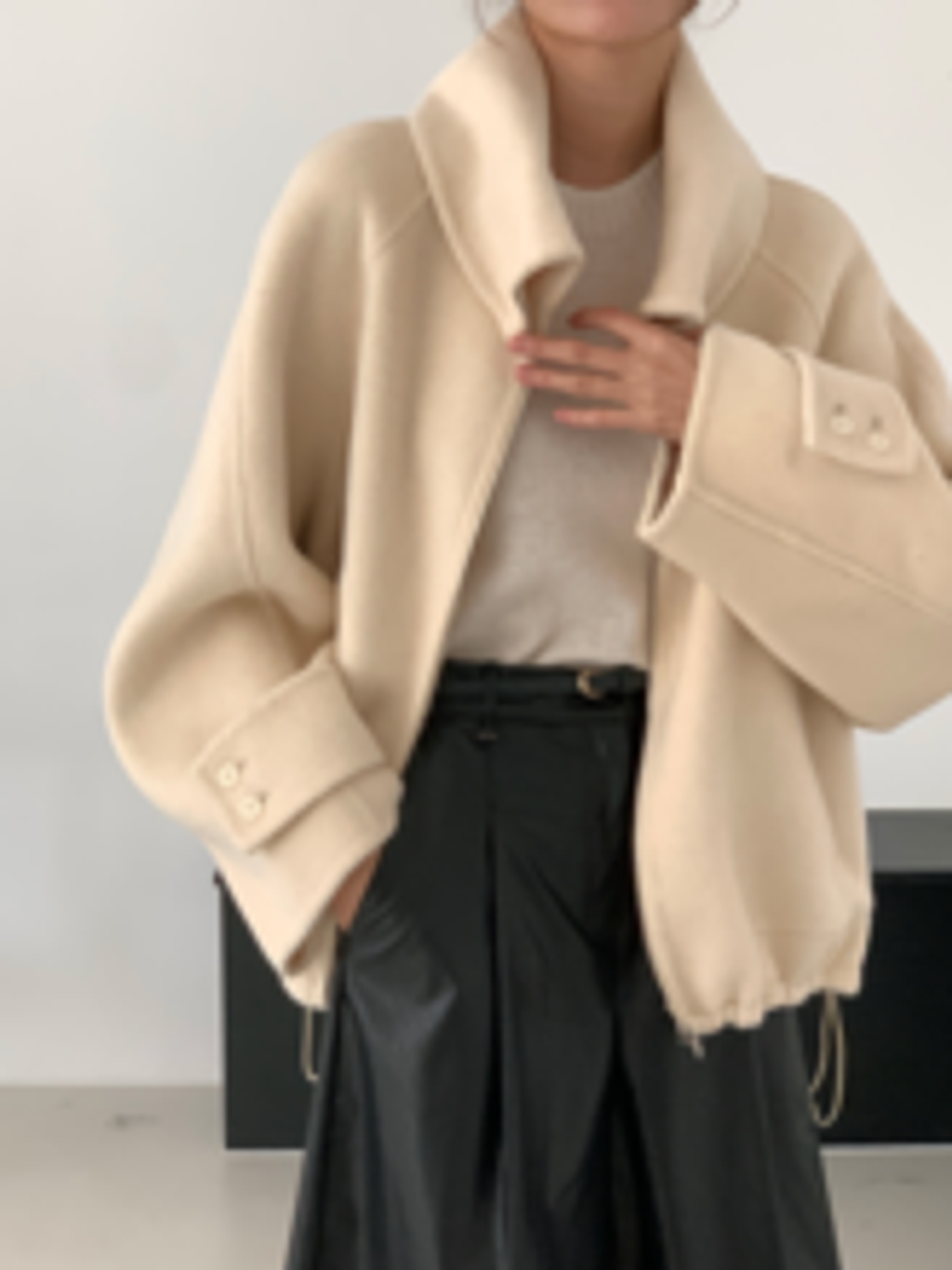 毛料立領外套19