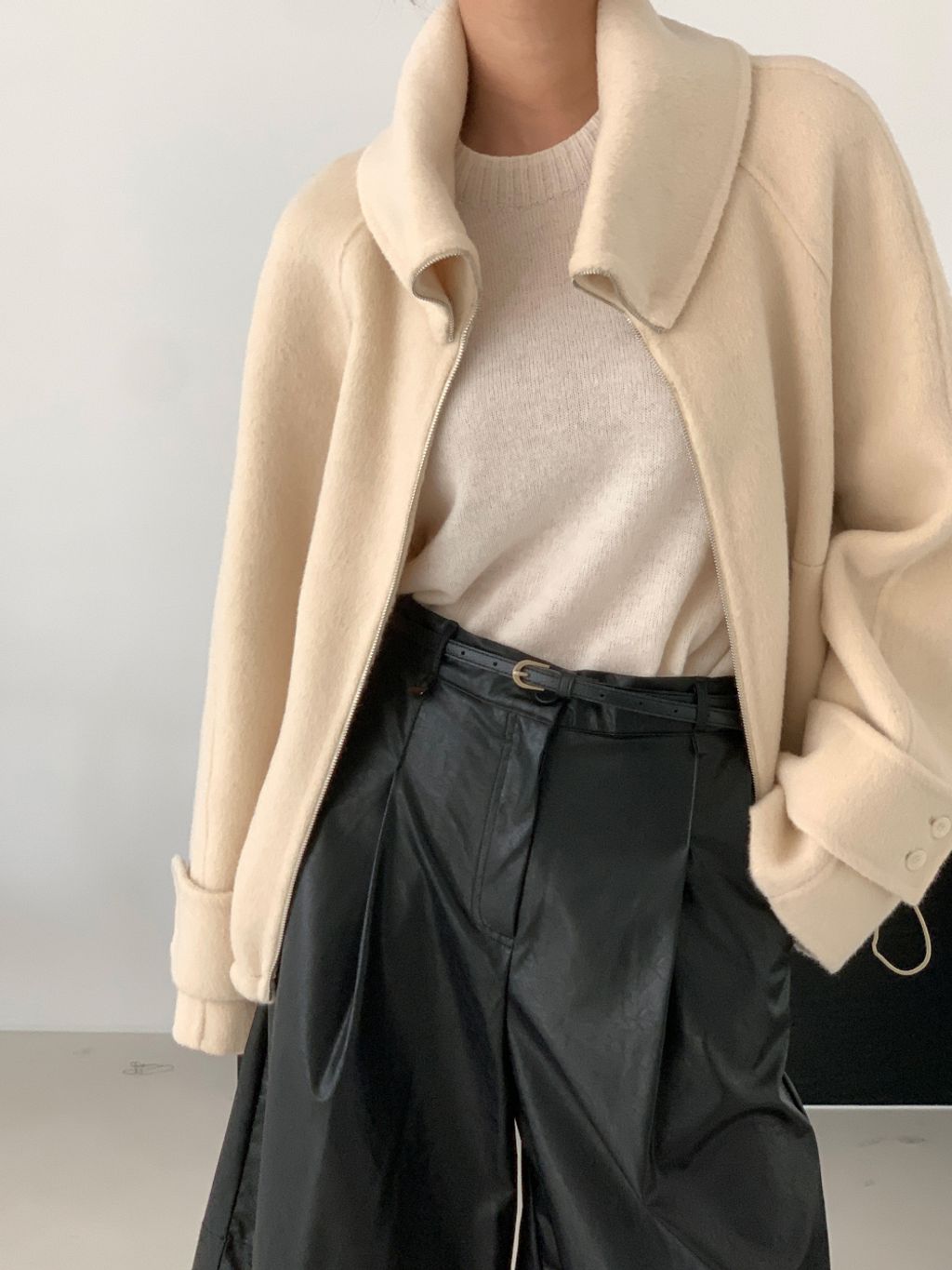 毛料立領外套16