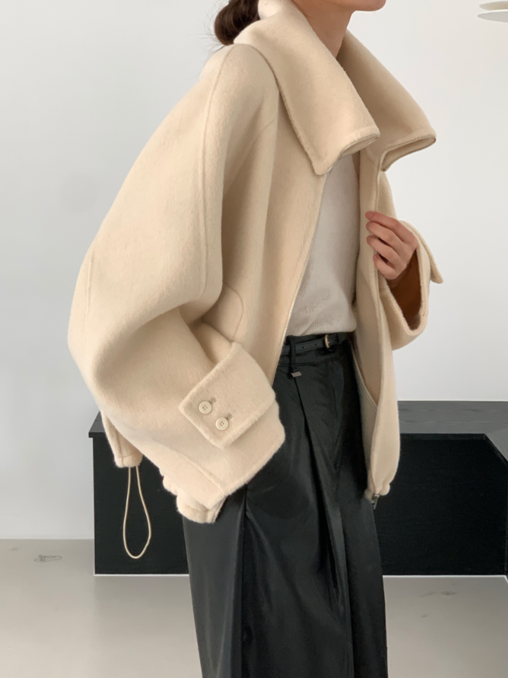 毛料立領外套24