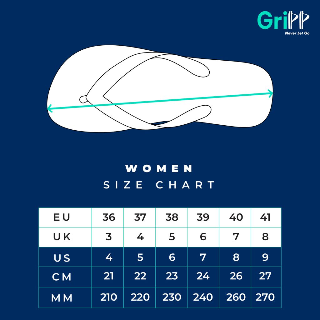 Gripp - Size Chart_WOMEN