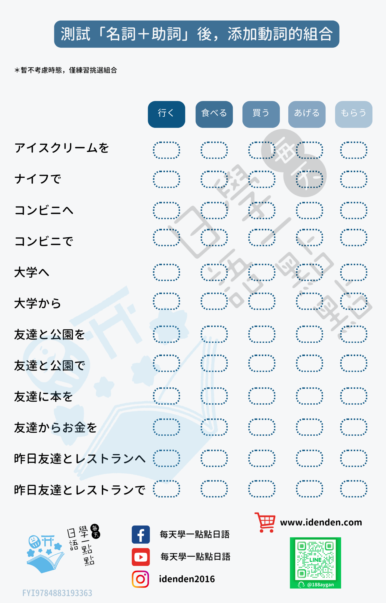 初級日本語文法と教え方のポイント（名詞+助詞後接的動詞）