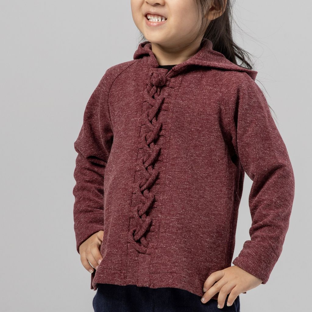 (Bourgogne Loops Hoodie FBK for – Thorough cutest kids] the - Red） Design