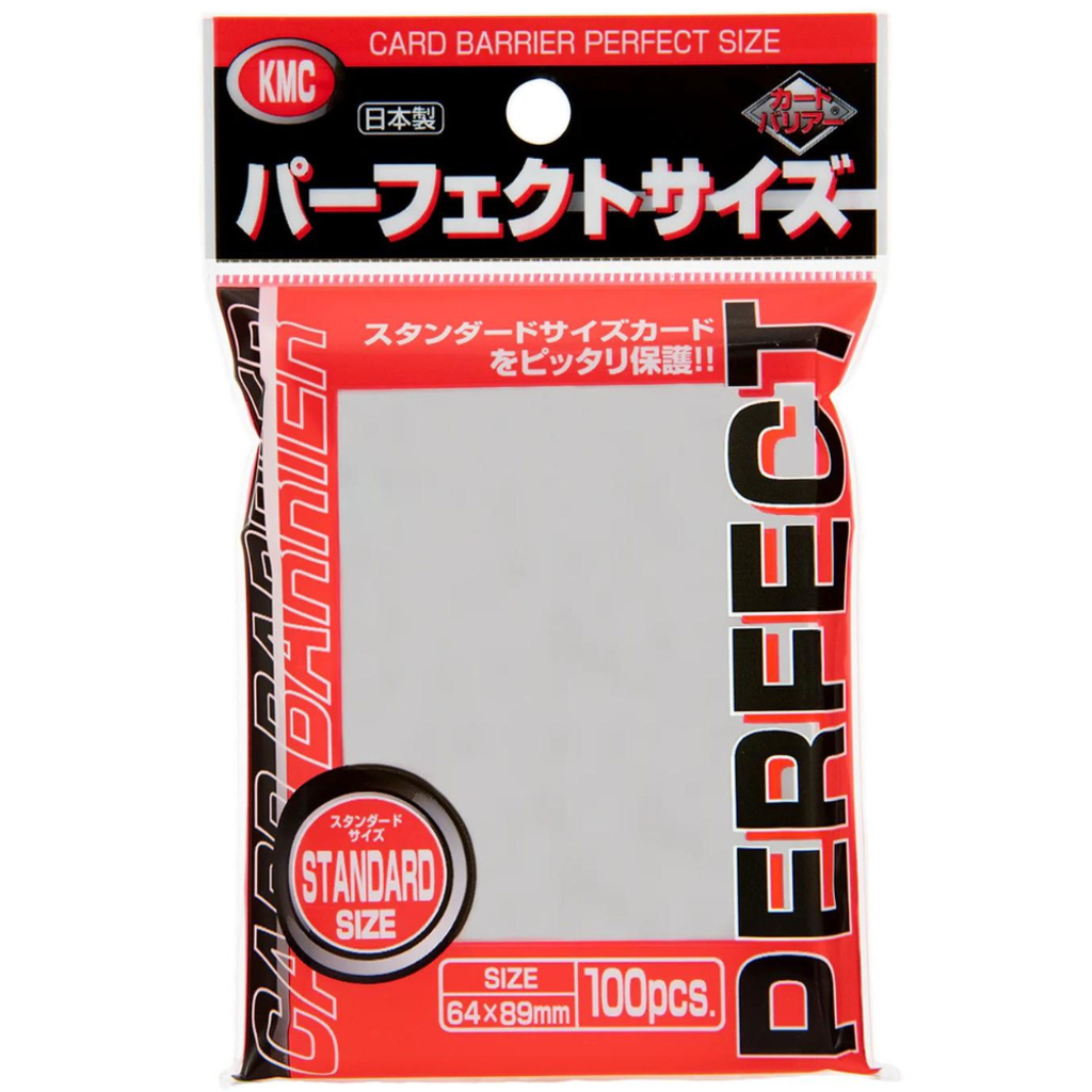 KMC PERFECT Size STANDARD Size Clear Card Sleeves 100pcs 64x89mm (Inner Sleeves) 007