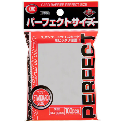 KMC PERFECT Size STANDARD Size Clear Card Sleeves 100pcs 64x89mm (Inner Sleeves) 007