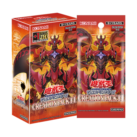 Yu Gi Oh! Official Card Game Duel Monsters English Edition Creation Pack 11 Booster Box