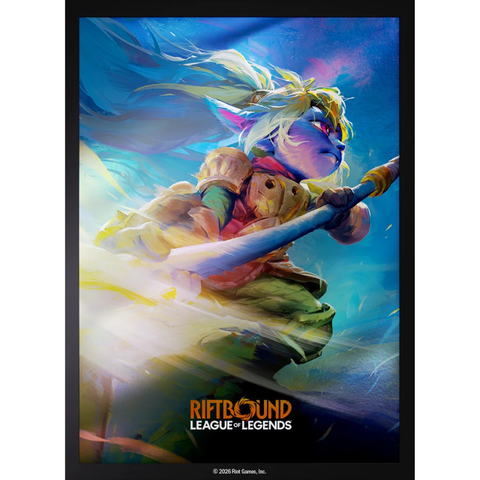 Riftbound League of Legends TCG English RB-03 Unleashed Card Sleeves - Poppy Keeper of the Hammer