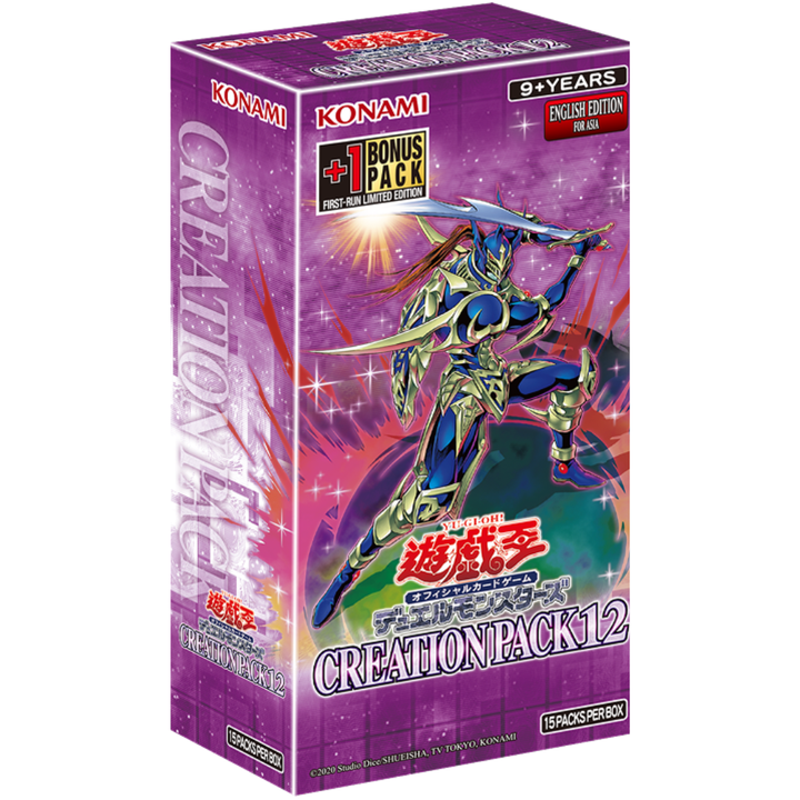 Yu Gi Oh! Official Card Game Duel Monsters English Edition Creation Pack 12 Booster Box