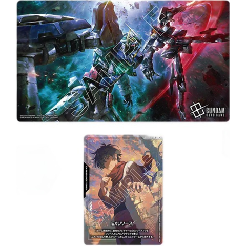 Gundam Card Game Official Playmat & Card Set - Gundam 00