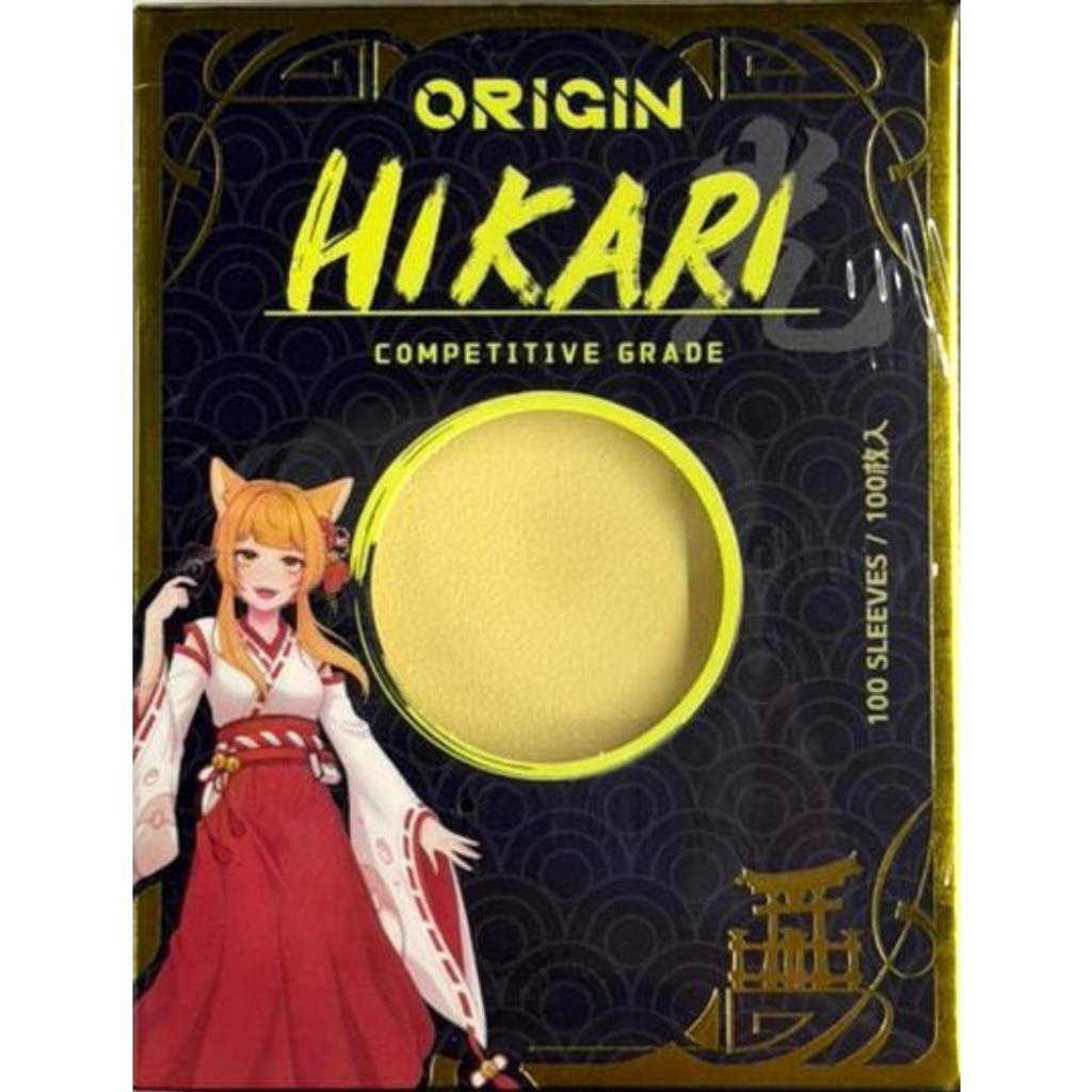 Mamoru Origin Hikari Matte Pastel Yellow Standard Size 100pcs 66.5x92mm