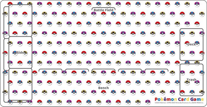 Pokemon Pokeball Rubber Playmat