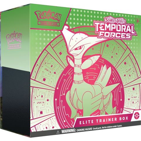 SV05 Scarlet & Violet-Temporal Forces Elite Trainer Box Iron Leaves