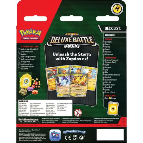 ex Deluxe Battle Deck Zapdos Back