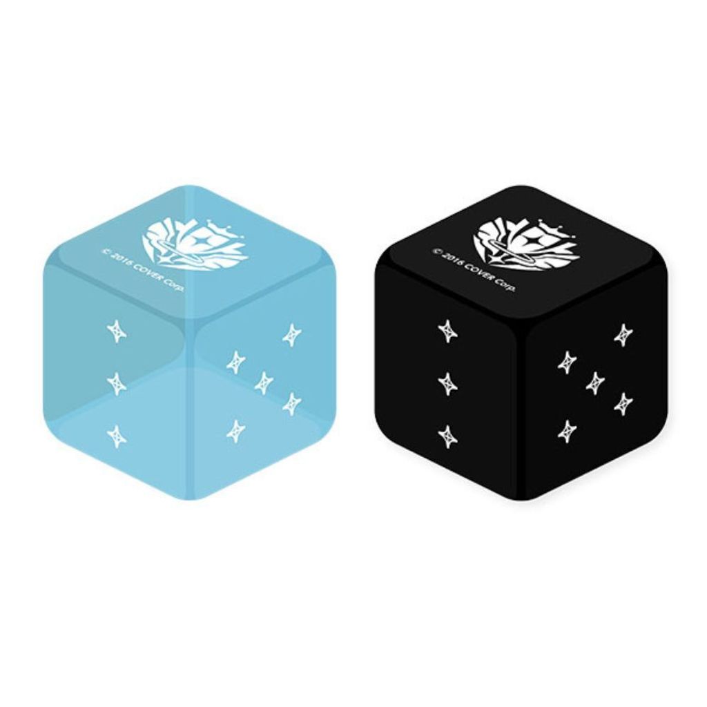 hololive Official Card Game Official Dice Light Blue & Black (Set of 2)