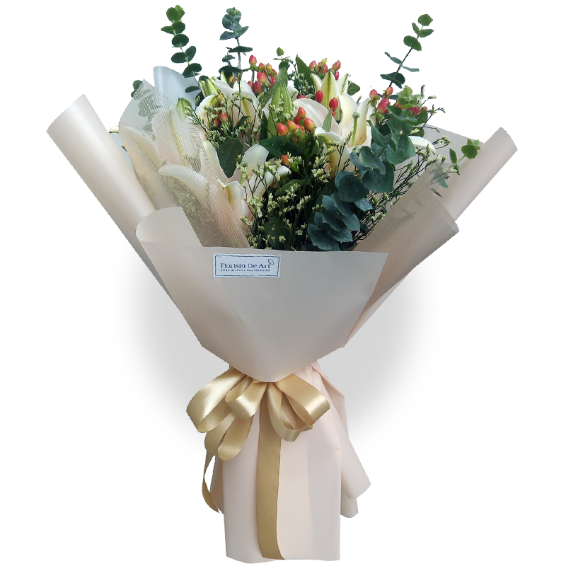 Lily Signature Bouquet Florism De Art Luxury Florist In The Heart Of Kuala Lumpur
